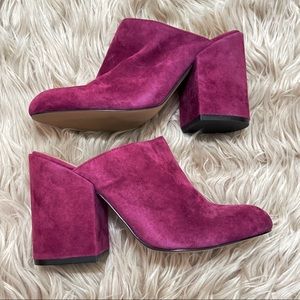 Steve Madden Stella mules bright pink chunky block heels size 8.5